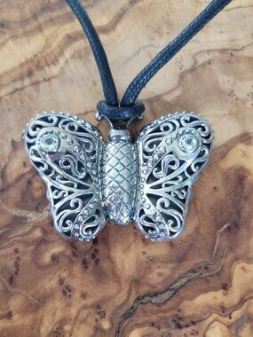 Topaz & Sterling Butterfly Necklace (2007) by Barry Kieselstein-Cord (KC Studio)